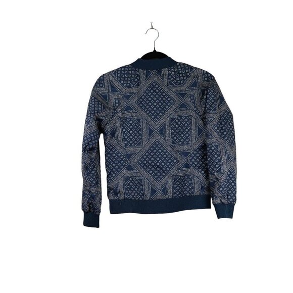 The North Face Blue & White Bandana Print Jacket‎ Size Big Girls M (10/12) - Picture 2 of 10